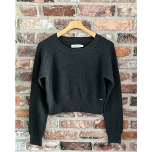 Normal Brand Collins Knit Crew in Charcoal